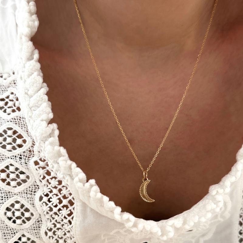 Colgante «Lunis» chapado en oro - Colgantes yInstants Plaisirs Instants Plaisirs  Joyas