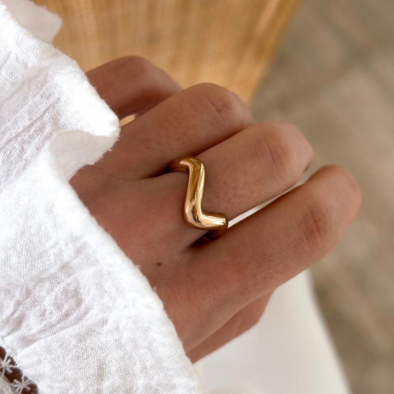 Anillo «Molly» chapado enInstants Plaisirs Instants Plaisirs  Joyas