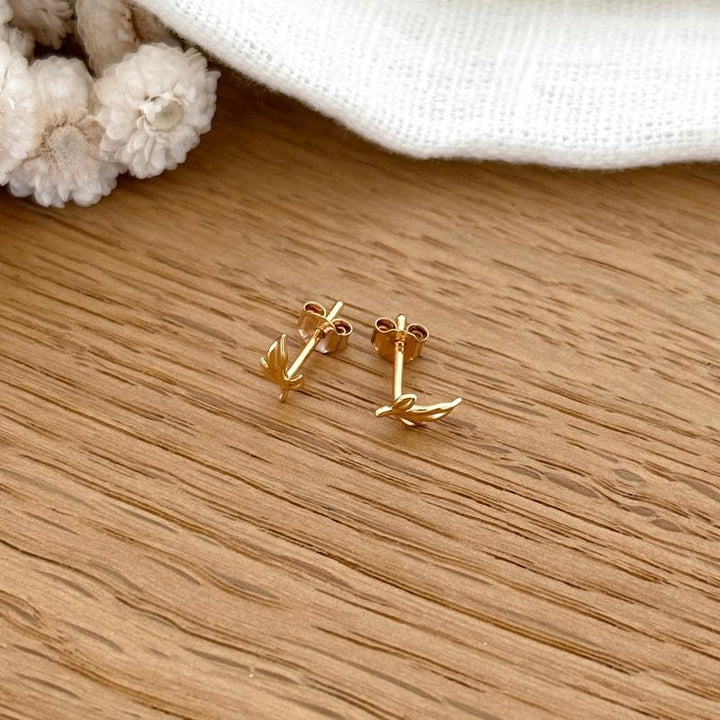 Pendientes «Filine» chapados en oro-PendientesInstants Plaisirs  Joyería