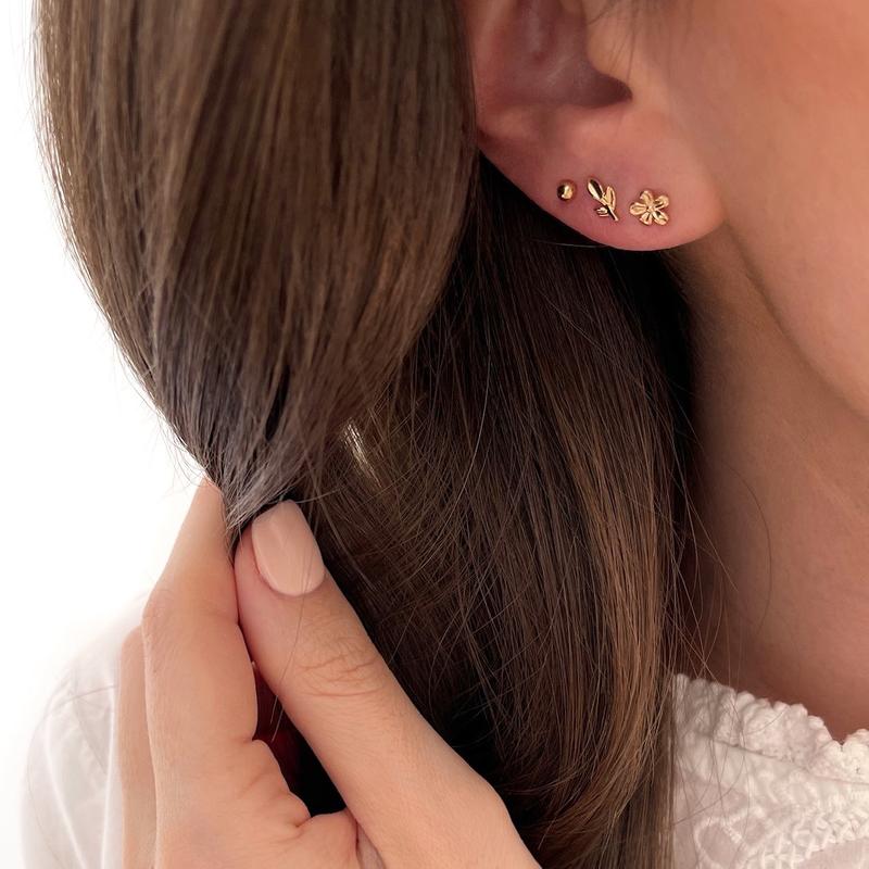 Pendientes «Filine» chapados en oro-PendientesInstants Plaisirs  Joyería