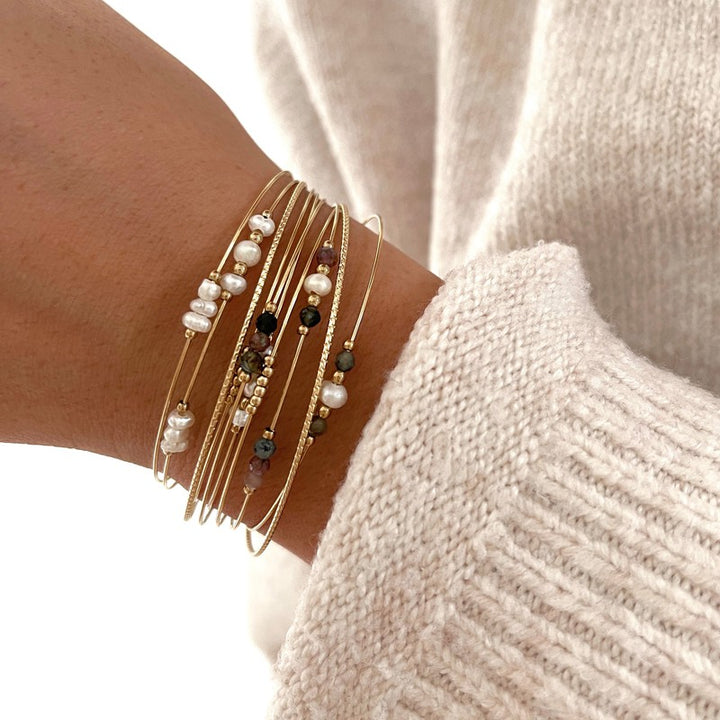 Brazalete «Charlie» aceroInstants Plaisirs  Joyas