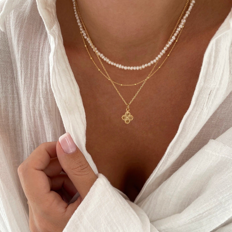 Colgante «Indio» chapado en oro - Colgantes yInstants Plaisirs Instants Plaisirs  Joyas