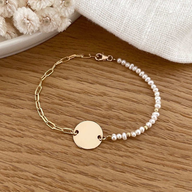 Pulsera «Talia» chapada en oro-Pulsera-instants-plaisirs-SinInstants Plaisirs  Joyería