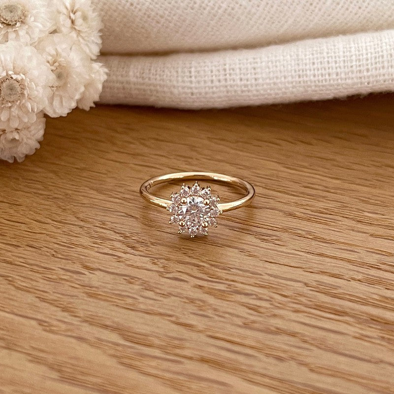 Anillo «Sixtine» chapado enInstants Plaisirs  Joyas