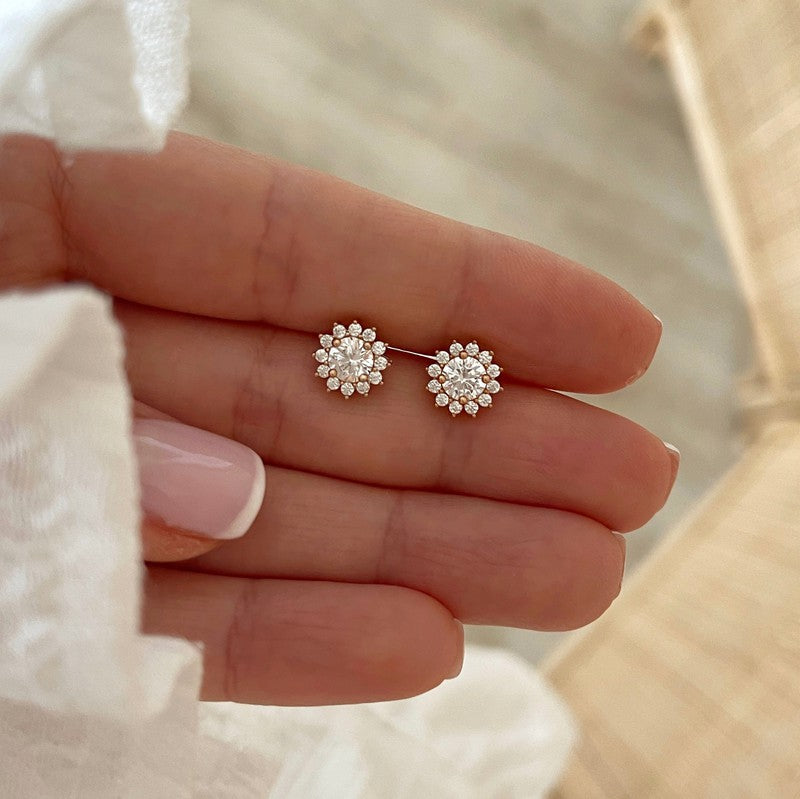 Pendientes «Sixtine» chapados en oro-PendientesInstants Plaisirs  Joyas