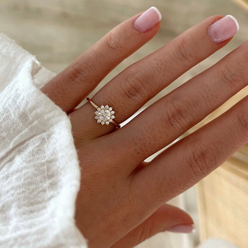 Anillo «Sixtine» chapado enInstants Plaisirs  Joyas