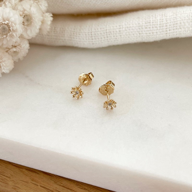 Pendientes «Sonia» chapados en oro-PendientesInstants Plaisirs  Joyas