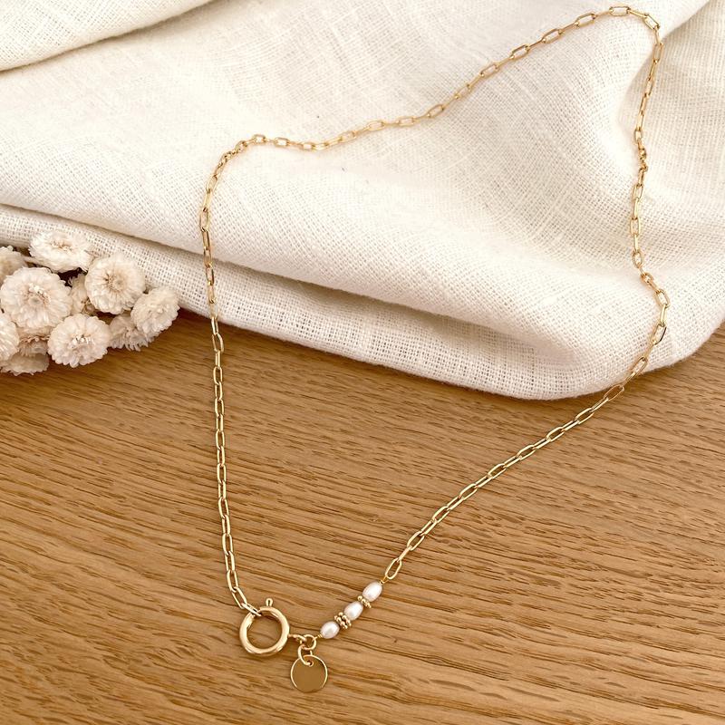 Collar «Jeanne» chapado en oro-Collares-instants-plaisirs-40Instants Plaisirs  Joyas