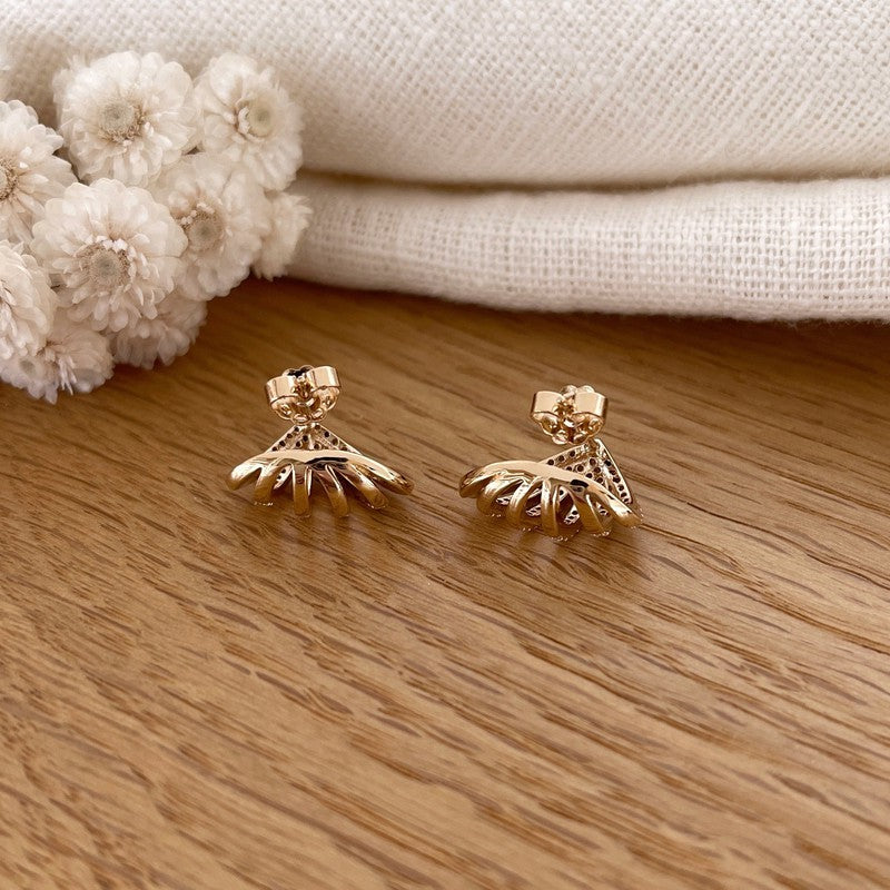 Pendientes «Paris» chapados en oro-PendientesInstants Plaisirs  Joyas