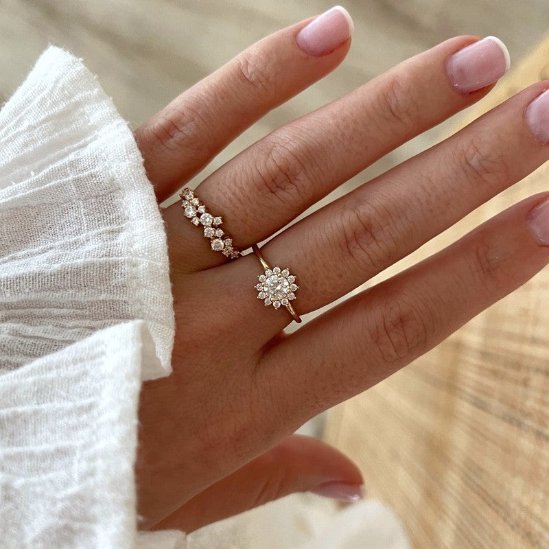 Anillo «Sixtine» chapado enInstants Plaisirs  Joyas