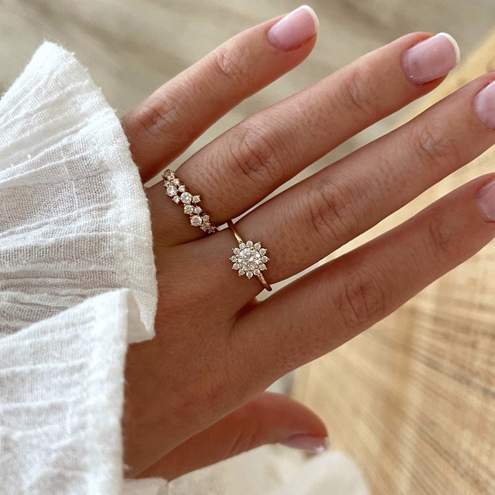 Anillo «Sixtine» chapado enInstants Plaisirs  Joyas