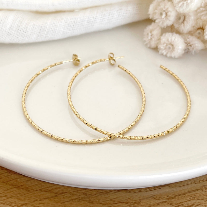 Aros «Gwenaelle» acero-PendientesInstants Plaisirs  Joyas