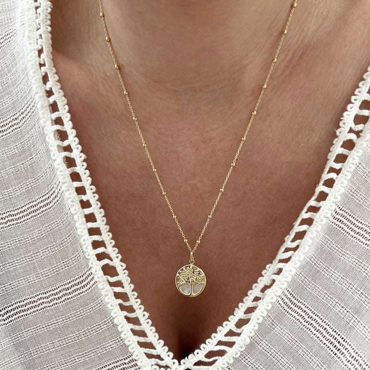 Collar «Vitali» chapado en oro-Collares-instants-plaisirs-Sin grabado-Cadena de bolas deInstants Plaisirs  Joyas