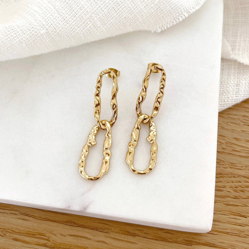 Pendientes «Lipa» acero-PendientesInstants Plaisirs  Joyas