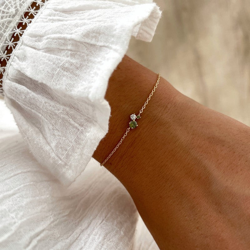 Pulsera «Viana» chapada enInstants Plaisirs  Joyas