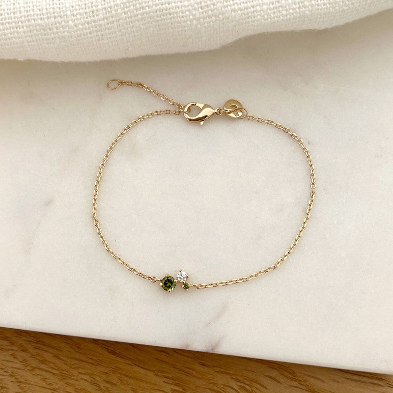 Pulsera «Viana» chapada enInstants Plaisirs  Joyas