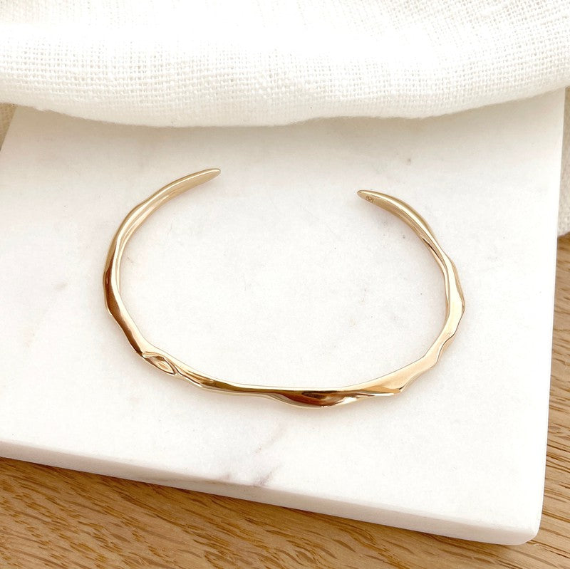 Brazalete «Crélia» chapado enInstants Plaisirs  Joyas