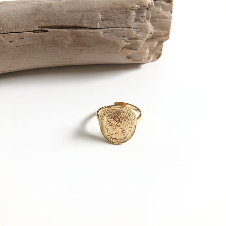 Anillo «Pièce» de acero instants-plaisirs 