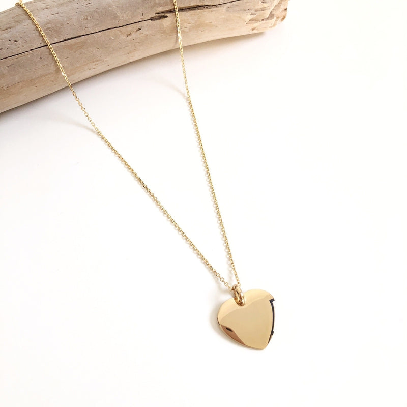 Collar «Heart» chapado en oro instants-plaisirs 