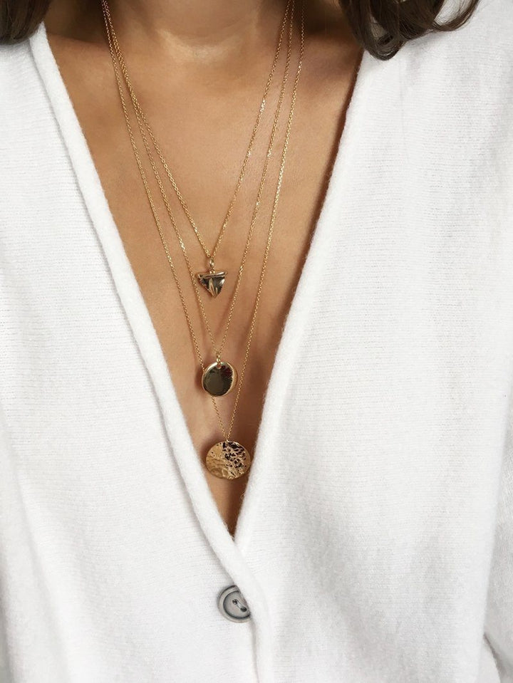 Collar «Medallón» chapado en oro instants-plaisirs 