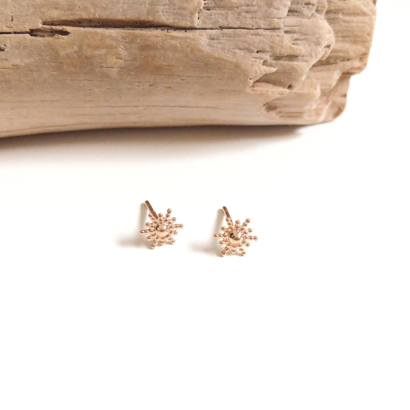 Pendientes «Soleil» chapados en oro instants-plaisirs 