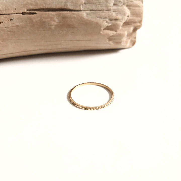 Anillo «Louise» chapado en oro instants-plaisirs 