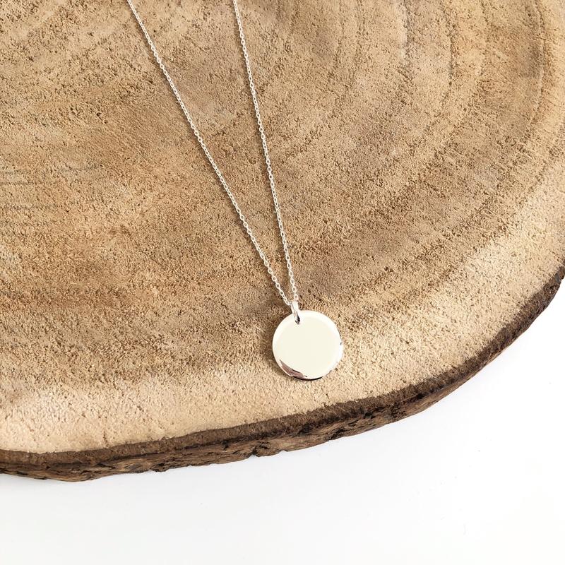 Collar «Medallón» de plata instantes-placeres 