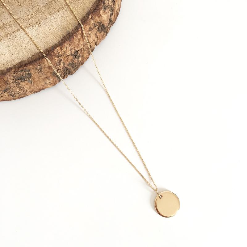 Collar «Medallón» chapado en oro instants-plaisirs 