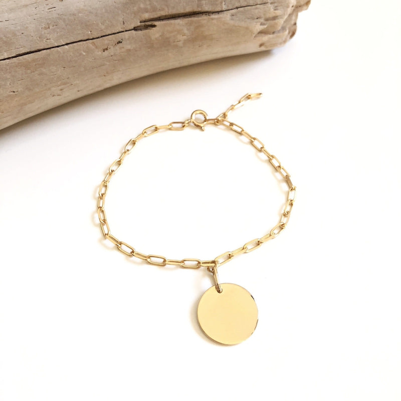 Pulsera «July» chapada en oro instantes-placeres 
