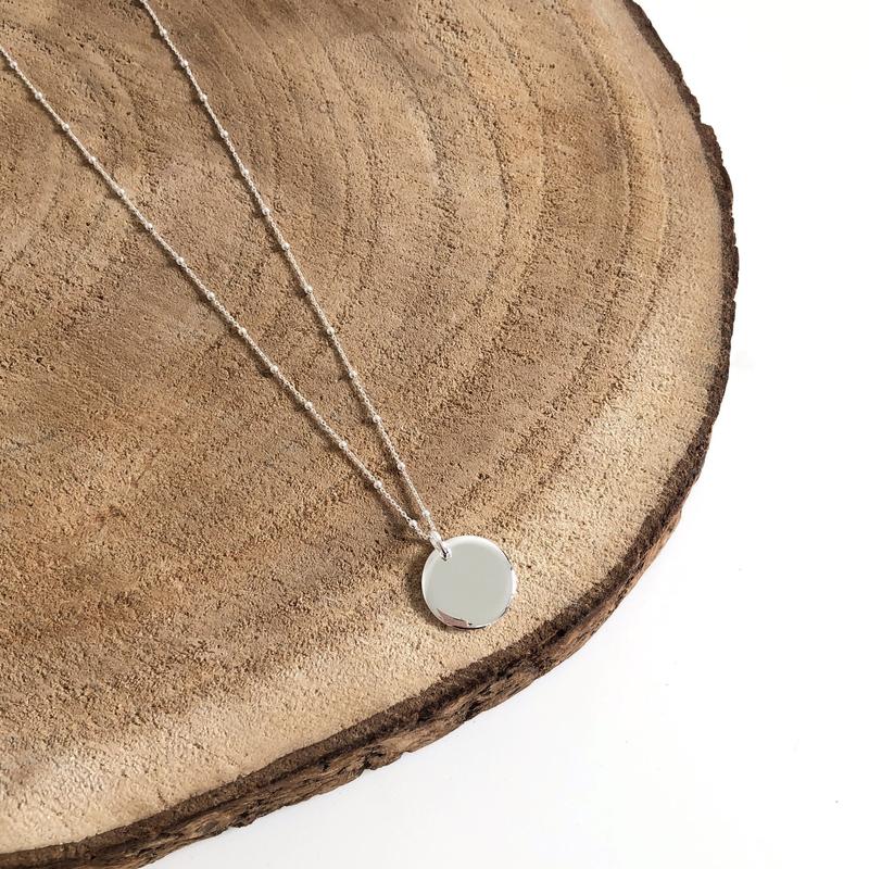 Collar «medallón» de plata instantes-placeres 