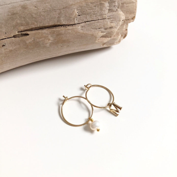 Pendientes «Lina» chapados en oro instantes-placeres 