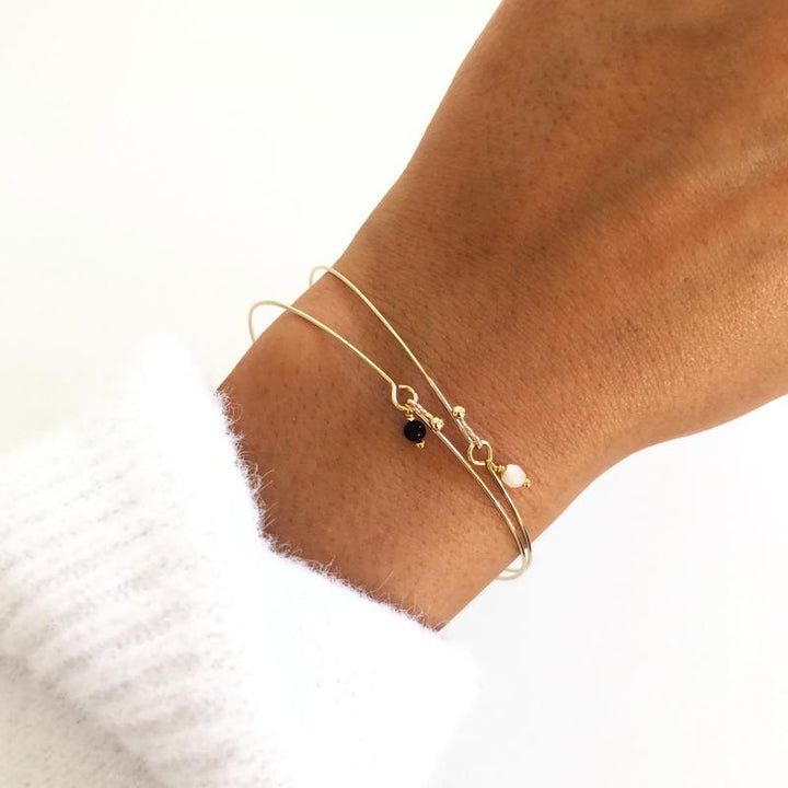 Brazalete «Mey» con perlas instantes de placer 