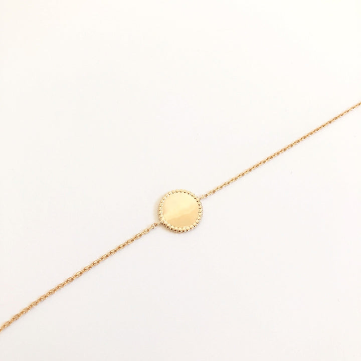 Pulsera «Nays» chapada en oro instantes-placeres 