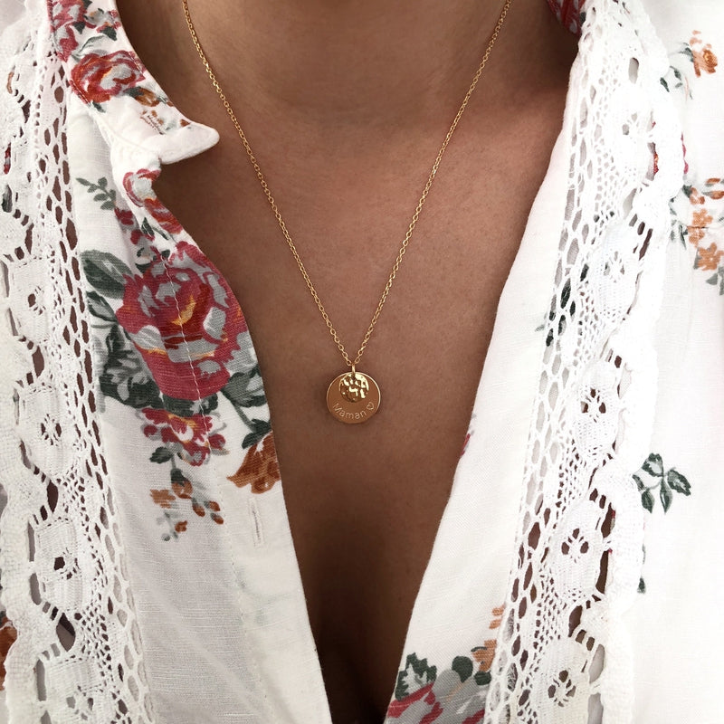 Collar «Eddi» chapado enInstants Plaisirs Joyas