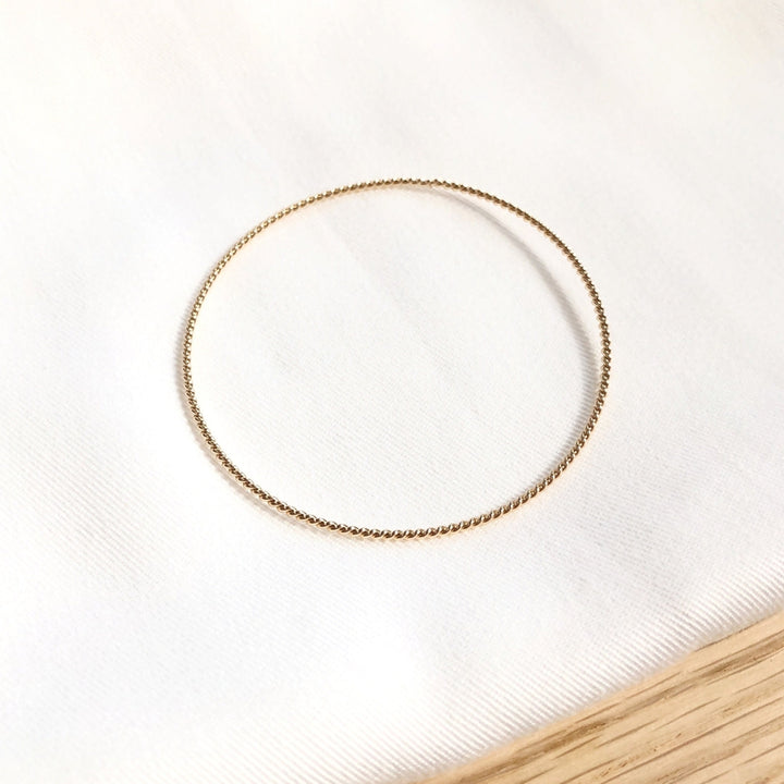 Brazalete «Alexanne» chapado enInstants Plaisirs Joyas