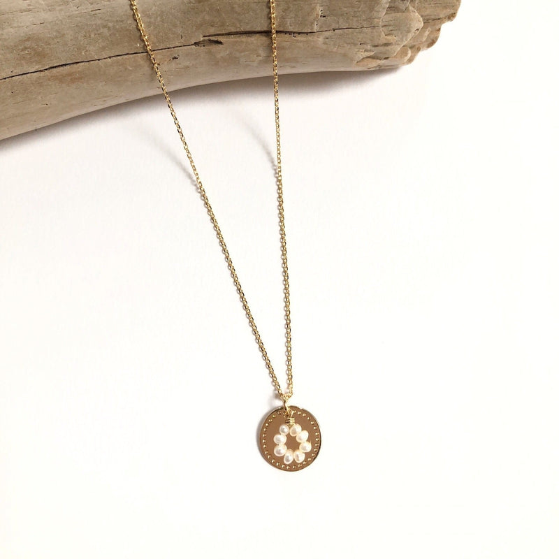 Collar «Folia» chapado en oro instantes-placeres 