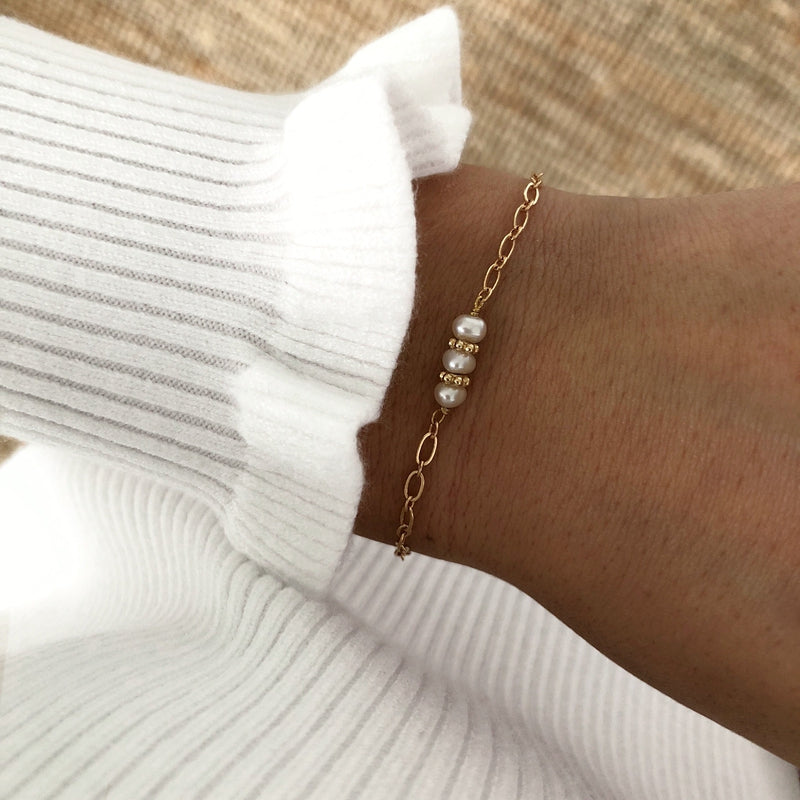 Pulsera «Moana» chapada enInstants Plaisirs Joyas