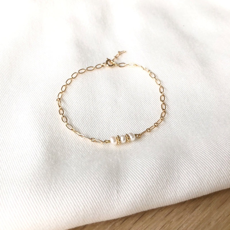 Pulsera «Moana» chapada enInstants Plaisirs Joyas