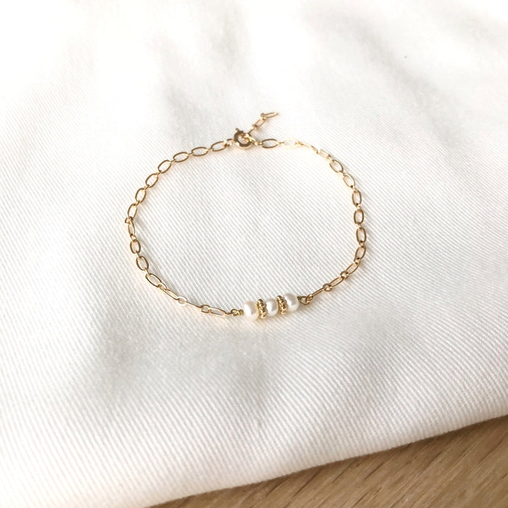 Pulsera «Moana» chapada enInstants Plaisirs Joyas