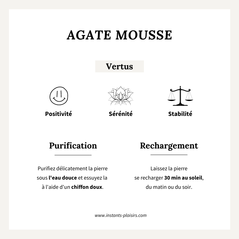 Charm "Lili" Agate mousse plaqué or-Breloques et pendentifs-Instants Plaisirs • Bijoux-Instants Plaisirs | Bijoux