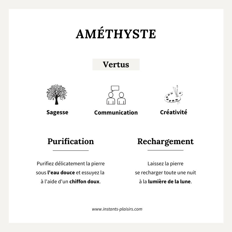 Charm «Amatista» chapado en oro - Dije y colgantes -Instants Plaisirs Instants Plaisirs  Joyas