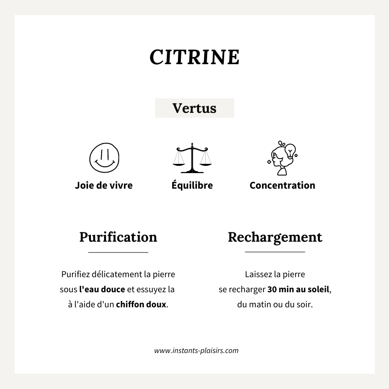 Charm «Citrino» chapado en oro - Dije y colgantes -Instants Plaisirs Instants Plaisirs  Joyas