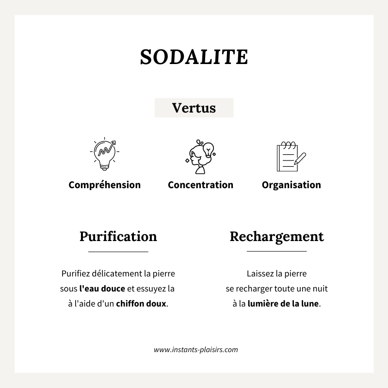 Pendiente «Lucy» de sodalita chapada en oro - Pendientes - Instants Plaisirs -Instants Plaisirs  Joyería