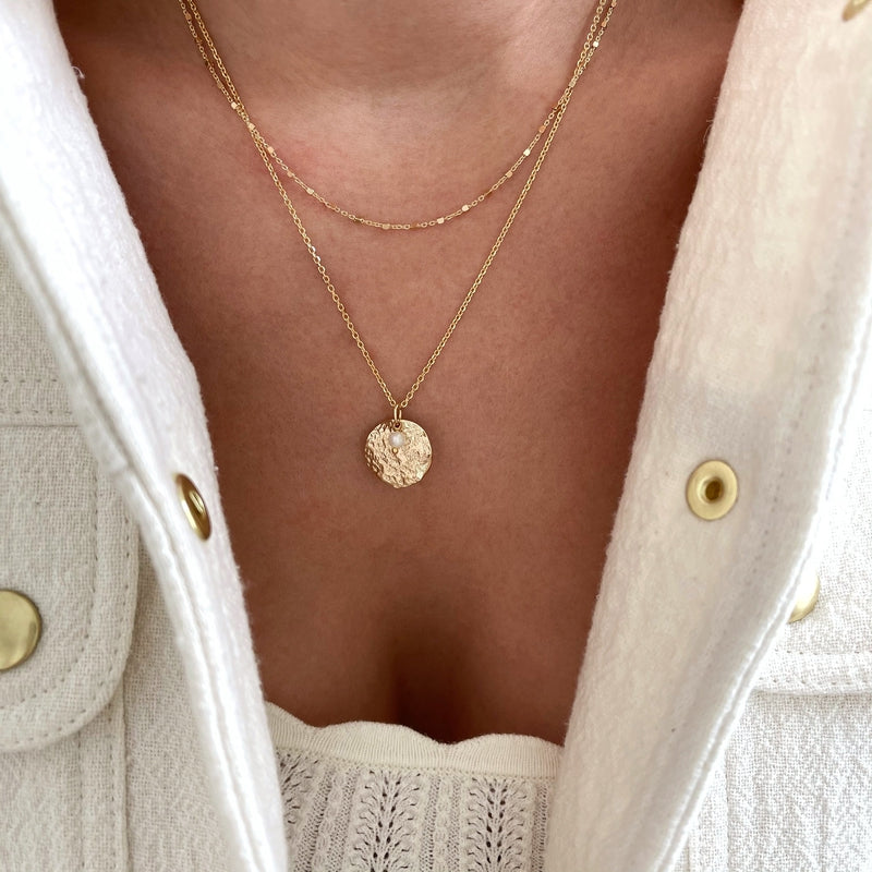 Collar «Mini Oha» chapado enInstants Plaisirs Joyas