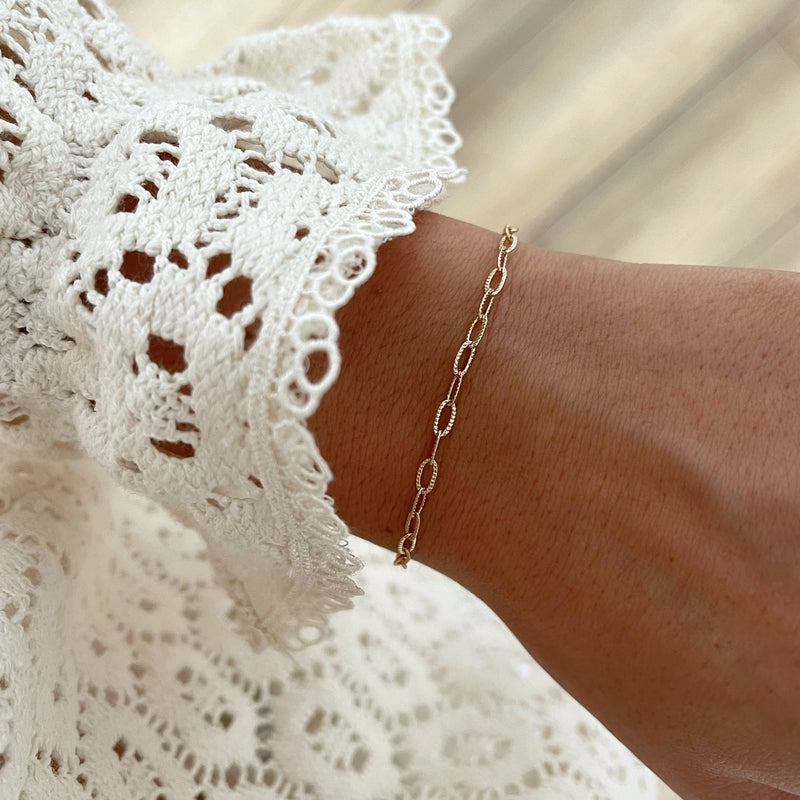 Pulsera «Alba» chapada enInstants Plaisirs Joyas
