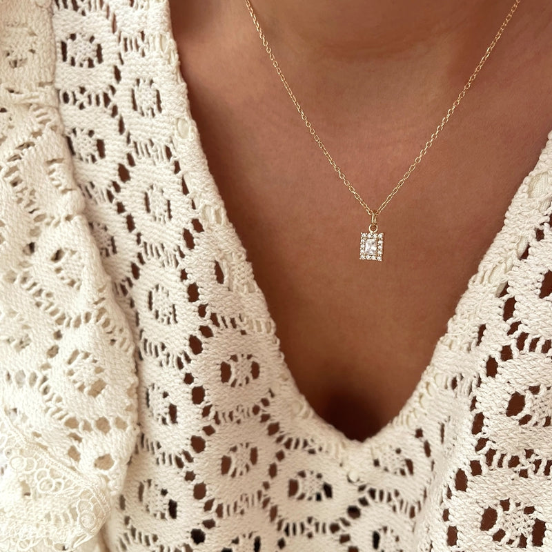 Collar «Angelique» chapado en oro-Collares-instants-plaisirs-Cadena clásica de 38Instants Plaisirs Joyería