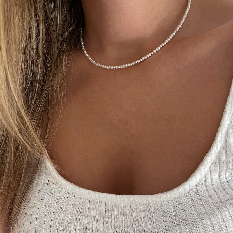 Collar «Pearl» chapado enInstants Plaisirs Joyas