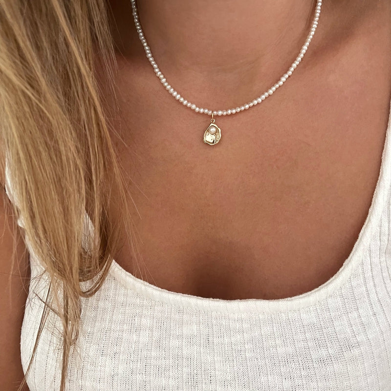 Collar «Pearl» chapado enInstants Plaisirs Joyas