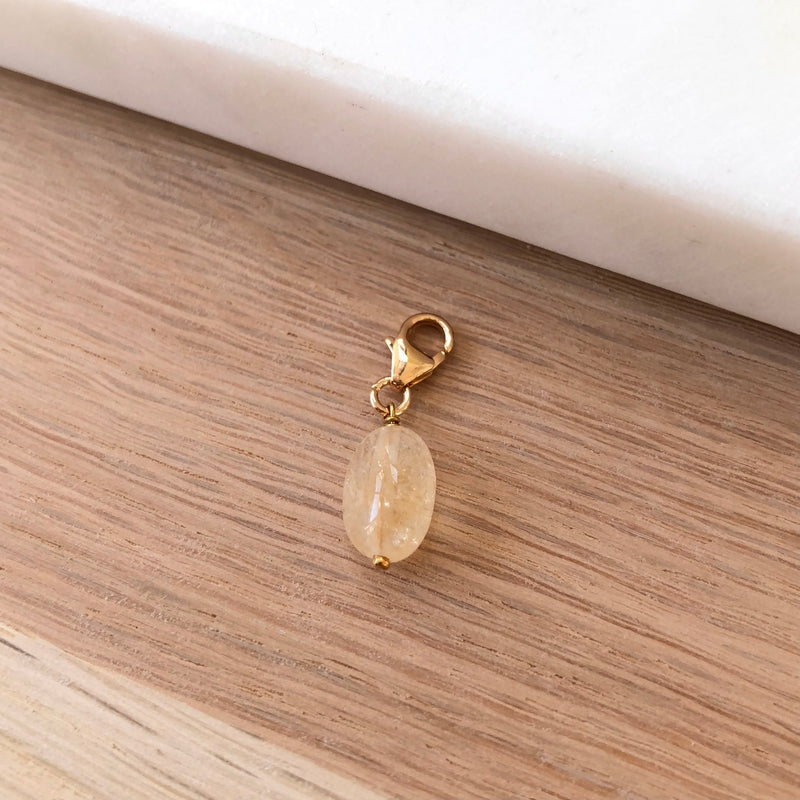 Charm «Citrino» chapado en oro - Dije y colgantes -Instants Plaisirs Instants Plaisirs  Joyas