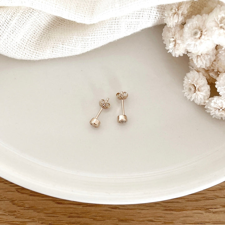 Pendientes «Bree» chapados en oro-PendientesInstants Plaisirs  Joyas